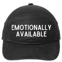 Emotionally Available 7-Panel Snapback Hat