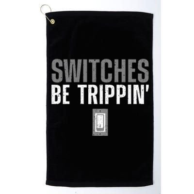 Electrician Art For Women Electrical Switch Electrician Platinum Collection Golf Towel