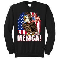 Eagle American Flag USA Flag Mullet Eagle 4th of July Merica Sweatshirt