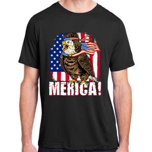 Eagle American Flag USA Flag Mullet Eagle 4th of July Merica Adult ChromaSoft Performance T-Shirt