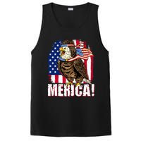 Eagle American Flag USA Flag Mullet Eagle 4th of July Merica PosiCharge Competitor Tank