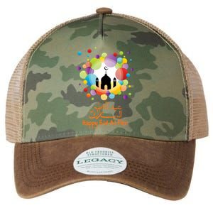 Eid Al Fitr Eid Mubarak Muslim Holiday Islamic Fasting Great Gift Legacy Tie Dye Trucker Hat