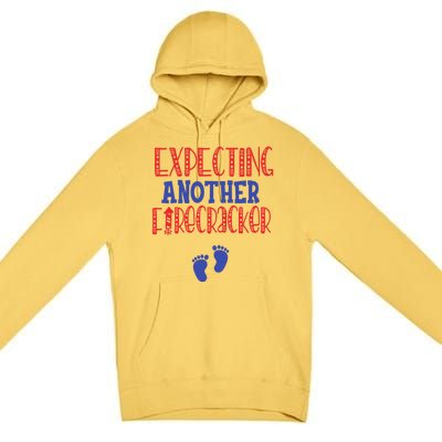 Expecting Another Firecracker Gift Premium Pullover Hoodie