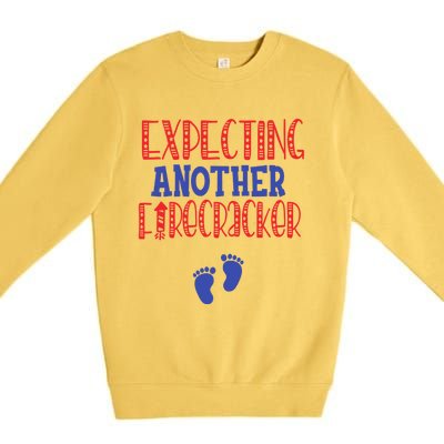 Expecting Another Firecracker Gift Premium Crewneck Sweatshirt