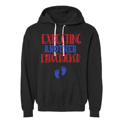 Expecting Another Firecracker Gift Garment-Dyed Fleece Hoodie