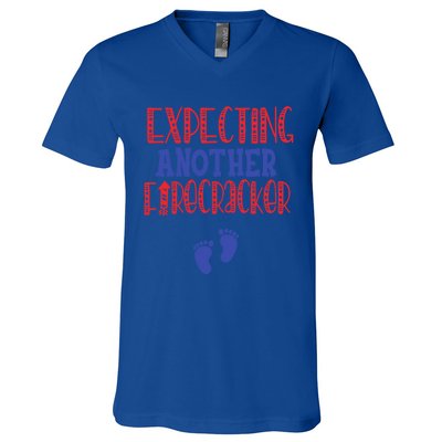 Expecting Another Firecracker Gift V-Neck T-Shirt