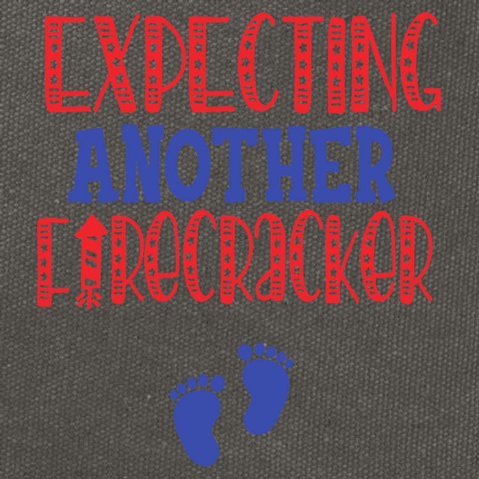 Expecting Another Firecracker Gift Cotton Canvas Backpack