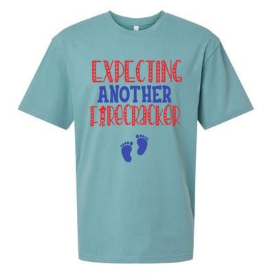 Expecting Another Firecracker Gift Sueded Cloud Jersey T-Shirt