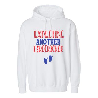 Expecting Another Firecracker Gift Garment-Dyed Fleece Hoodie