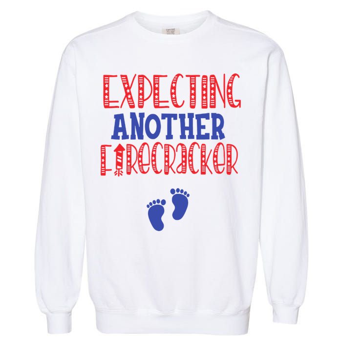 Expecting Another Firecracker Gift Garment-Dyed Sweatshirt