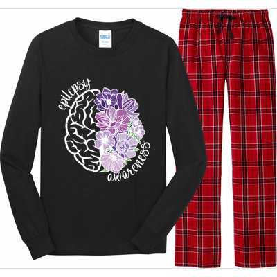 Epilepsy Awareness Floral Neurodiversity Long Sleeve Pajama Set