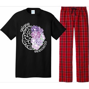 Epilepsy Awareness Floral Neurodiversity Pajama Set