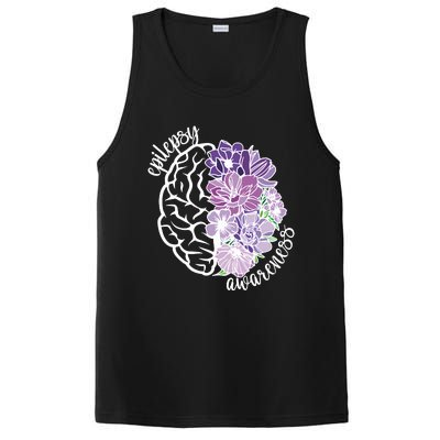 Epilepsy Awareness Floral Neurodiversity PosiCharge Competitor Tank