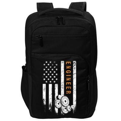 Engineer American Flag Design Engineering Impact Tech Backpack