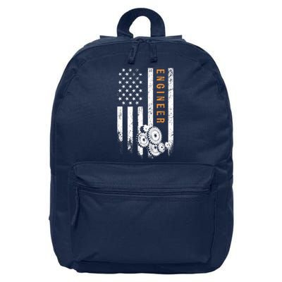 Engineer American Flag Design Engineering 16 in Basic Backpack