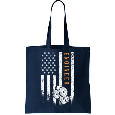 Engineer American Flag Design Engineering Tote Bag