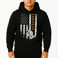 Engineer American Flag Design Engineering Hoodie