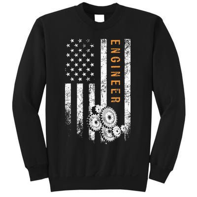 Engineer American Flag Design Engineering Sweatshirt