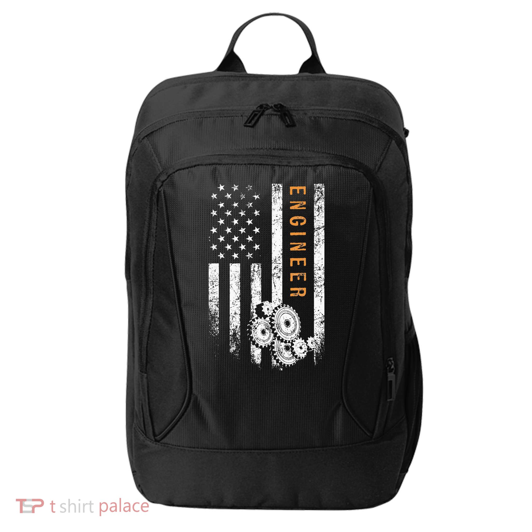 Engineer American Flag Design Engineering City Backpack
