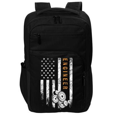 Engineer American Flag Design Engineering Impact Tech Backpack