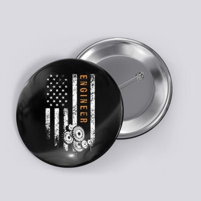 Engineer American Flag Design Engineering Button