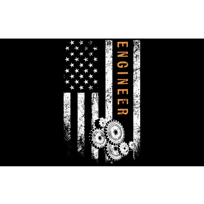 Engineer American Flag Design Engineering Bumper Sticker