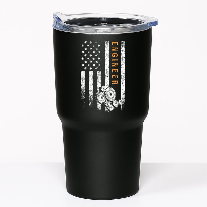 Engineer American Flag Design Engineering Tumbler