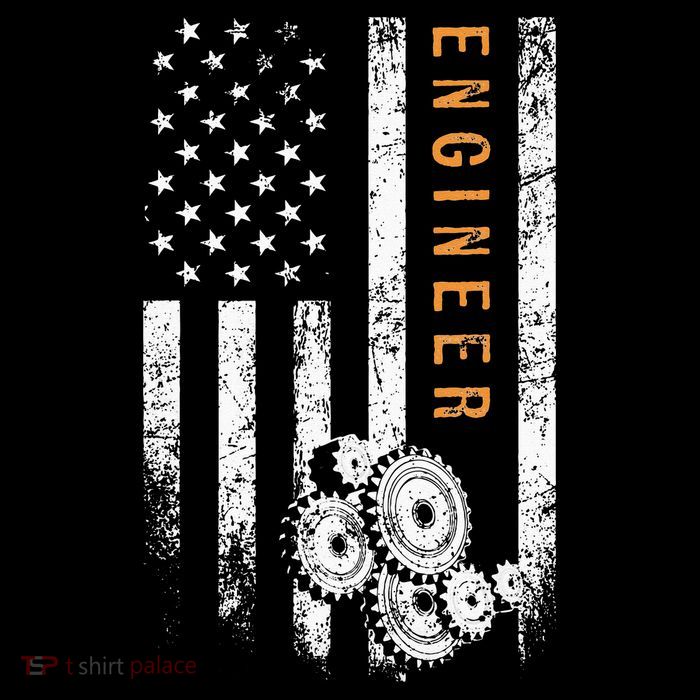 Engineer American Flag Design Engineering Youth Performance Sprint T-Shirt