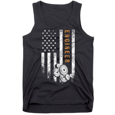 Engineer American Flag Design Engineering Tank Top