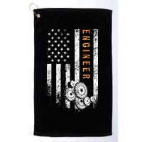 Engineer American Flag Design Engineering Golf Towel