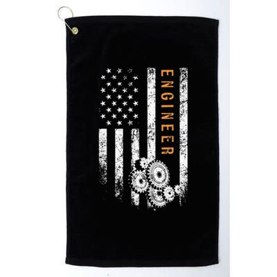 Engineer American Flag Design Engineering Platinum Collection Golf Towel