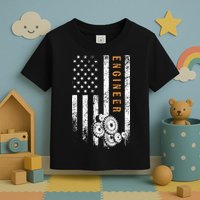 Engineer American Flag Design Engineering Toddler T-Shirt
