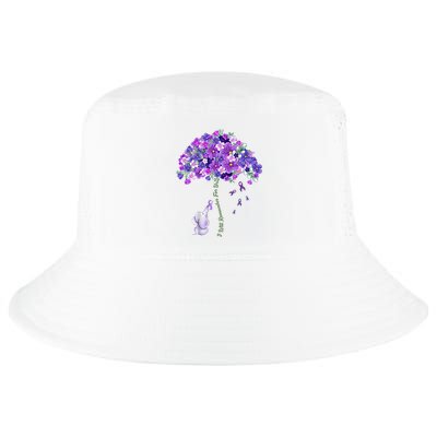 Elephant Alzheimers Flower Family Support Cool Comfort Performance Bucket Hat