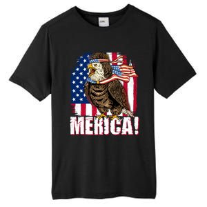 Eagle American Flag Usa Flag Mullet Eagle 4th Of July Merica Cool Gift Tall Fusion ChromaSoft Performance T-Shirt