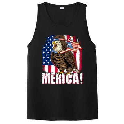 Eagle American Flag Usa Flag Mullet Eagle 4th Of July Merica Cool Gift PosiCharge Competitor Tank