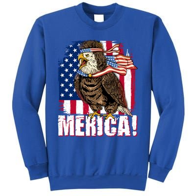 Eagle American Flag Usa Flag Mullet Eagle 4th Of July Merica Cool Gift Sweatshirt