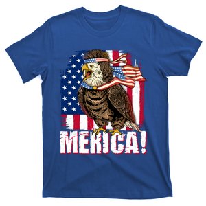 Eagle American Flag Usa Flag Mullet Eagle 4th Of July Merica Cool Gift T-Shirt