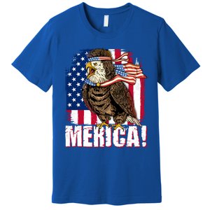 Eagle American Flag Usa Flag Mullet Eagle 4th Of July Merica Cool Gift Premium T-Shirt