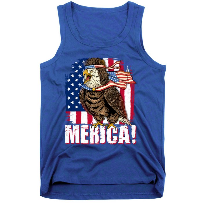 Eagle American Flag Usa Flag Mullet Eagle 4th Of July Merica Cool Gift Tank Top