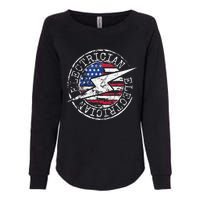 Electrician American Flag Electrical Gift USA Stamp Style Womens California Wash Sweatshirt