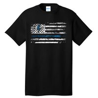 Electrician American Flag Tall T-Shirt