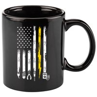 Electrician American Flag USA 11oz C Handle Ceramic Mug