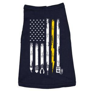 Electrician American Flag USA Doggie Tank