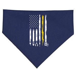 Electrician American Flag USA USA-Made Doggie Bandana