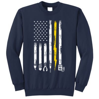 Electrician American Flag USA Sweatshirt