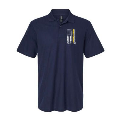 Electrician American Flag USA Softstyle Adult Sport Polo