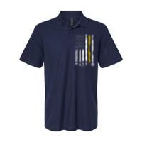 Electrician American Flag USA Softstyle Adult Sport Polo