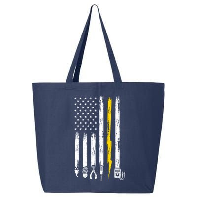 Electrician American Flag USA 25L Jumbo Tote