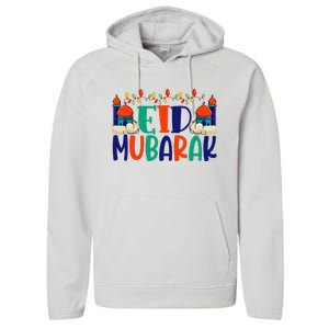 Eid Al Fitr Eid Mobarak Performance Fleece Hoodie