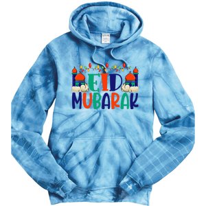 Eid Al Fitr Eid Mobarak Tie Dye Hoodie